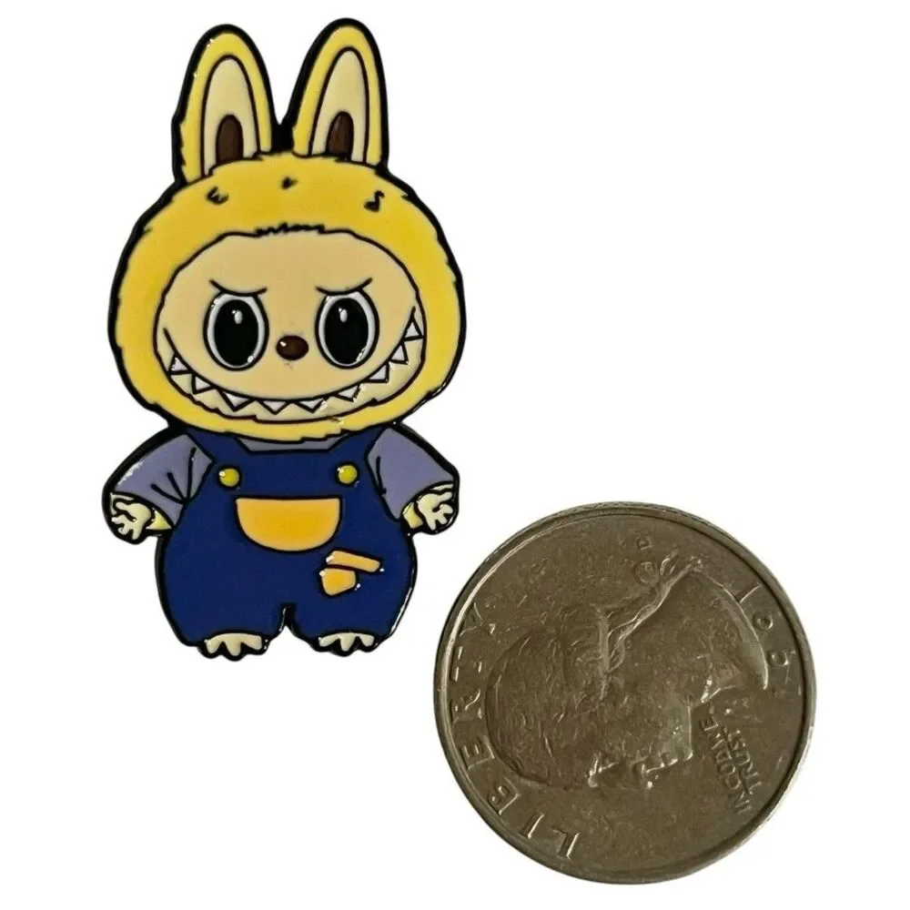 Labubu Dressed Up in Overalls Enamel Pin